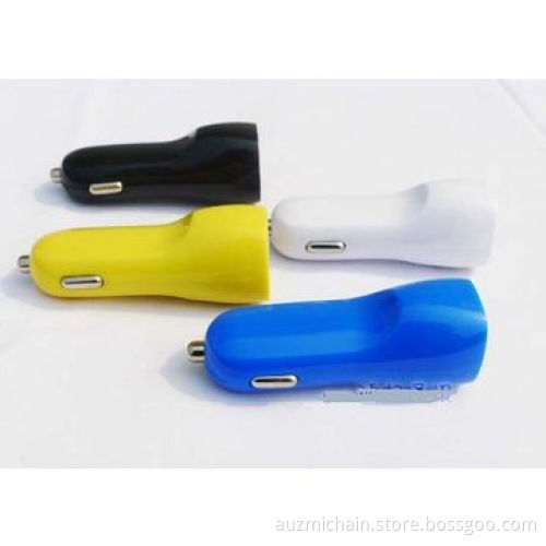 Duck mouth dual USB car charger with 2.1A for mobile phone and iPad